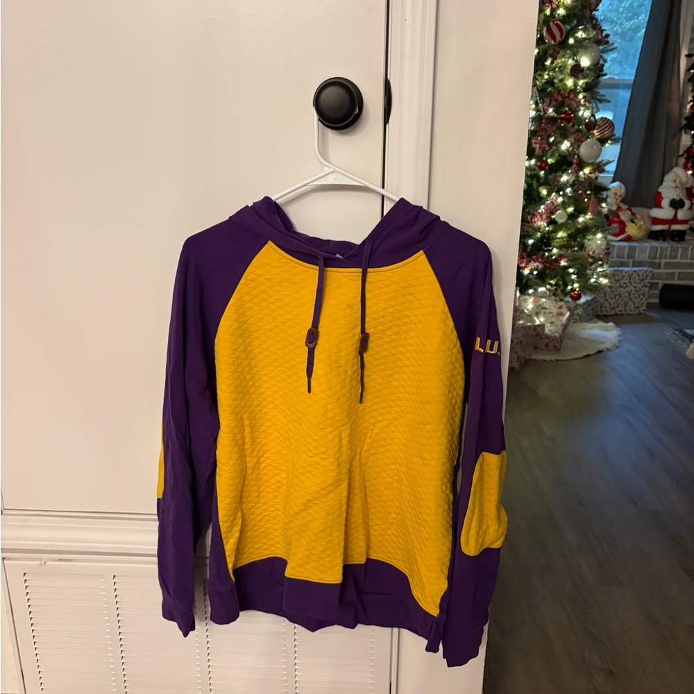 Columbia Purple and Yellow Hoodie
